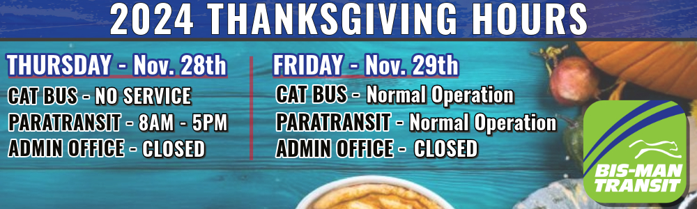 Thanksgiving Hours