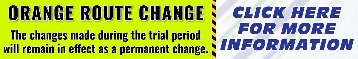 Orange Route Changes