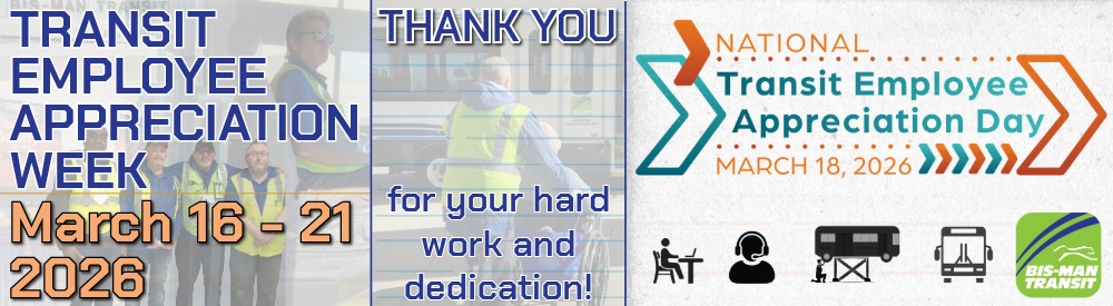 March 16-21, 2026 is Transit Employee Appreciation Week
